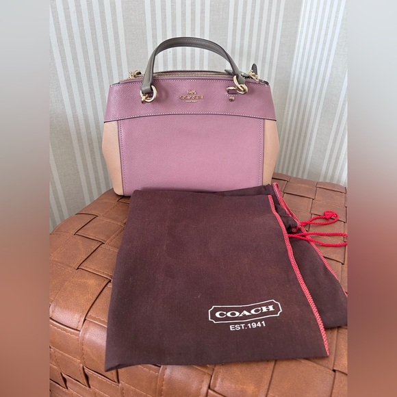 COACH MINI BROOKE CARRYALL in COLORBLOCK Dusty Rose Style # F31994 - Picture 14 of 14
